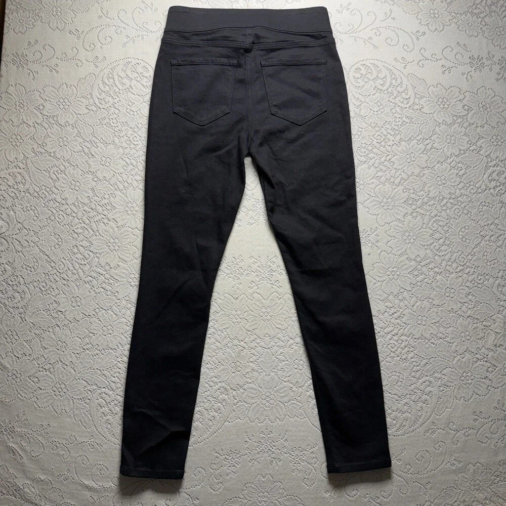 Old Navy Rockstar Super Skinny Jeggings Girls 8 Black Mid Rise Adjustable Waist